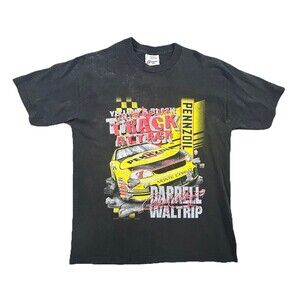 VTG Nascar Darrell Waltrip #17 Pennzoil Car Racing Shirt Large Track Attack